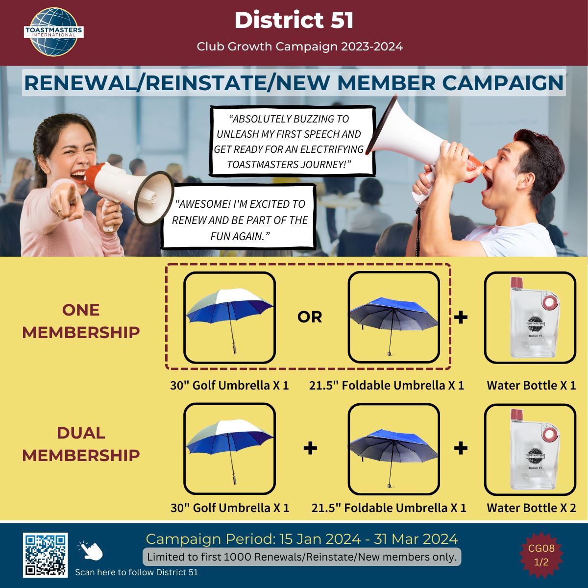 Renewal/Reinstate/New Member Campaign