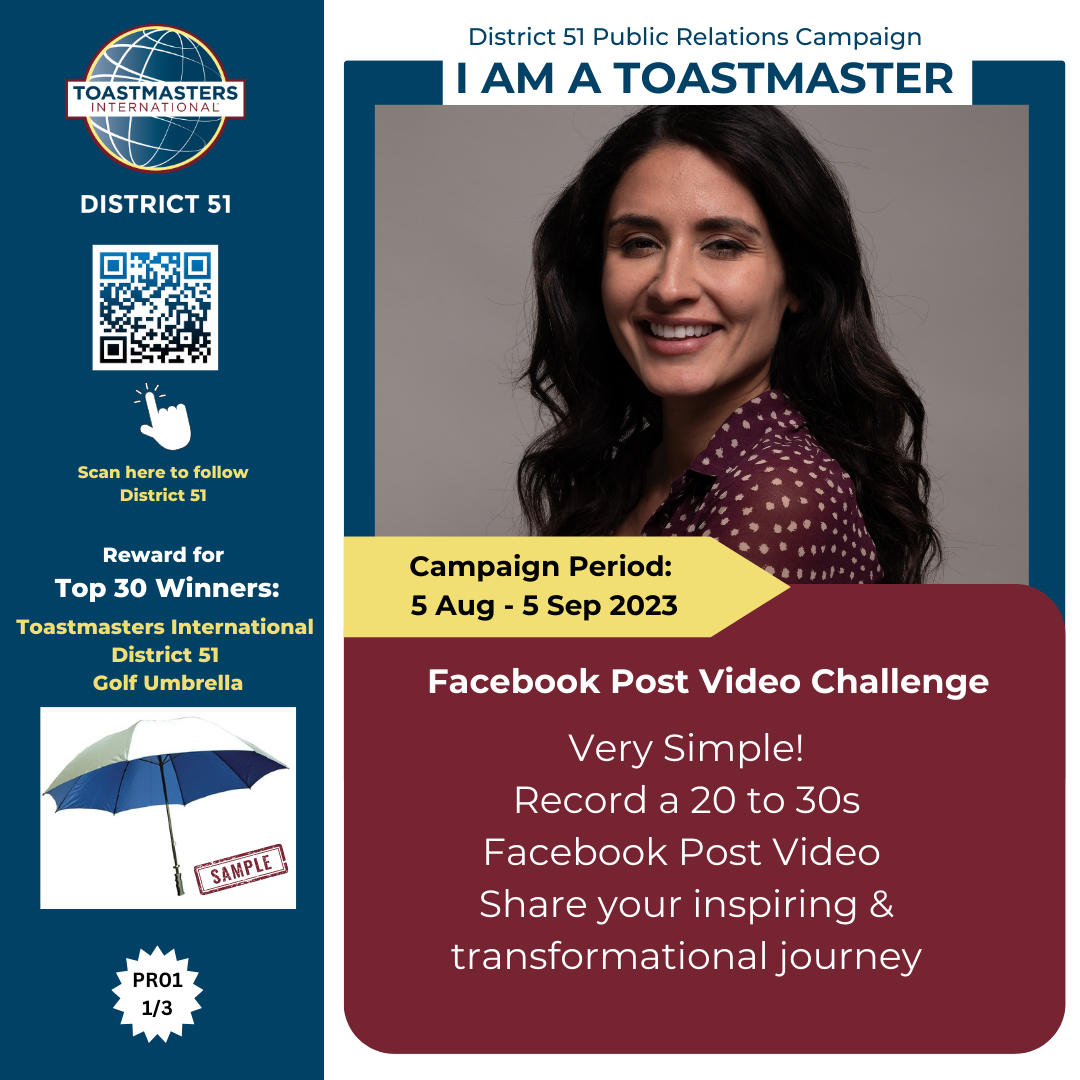 I AM A TOASTMASTER